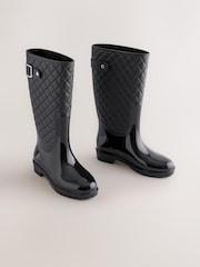 블랙 - Quilted Wellies - 5의 이미지 2