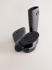 블랙 - Quilted Wellies - 5의 이미지 3