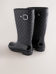 블랙 - Quilted Wellies - 5의 이미지 4