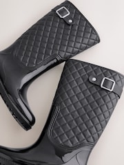 블랙 - Quilted Wellies - 5의 이미지 5