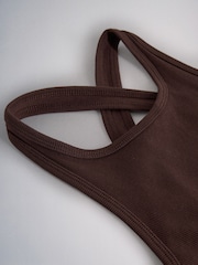 The Set 3 Pack Cross Open Back Maxi Dresses Brown/ Red/Khaki Green - Image 12 of 12