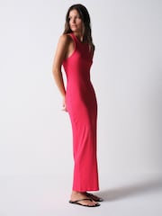 The Set 3 Pack Cross Open Back Maxi Dresses Brown/ Red/Khaki Green - Image 3 of 12