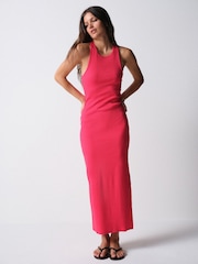 The Set 3 Pack Cross Open Back Maxi Dresses Brown/ Red/Khaki Green - Image 5 of 12