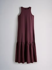 The Set 2 Pack Drop Waist Jersey Woven Maxi Dress Navy Blue/Burgundy Red - Image 3 of 3