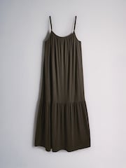 The Set 2 Pack Dropped Waist Jersey Maxi Dress Khaki Green/Brown - Image 2 of 5
