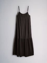 The Set 2 Pack Dropped Waist Jersey Maxi Dress Khaki Green/Brown - Image 3 of 5