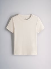 The Set 4 Pack Slim Fit Slinky Rib T-Shirts Navy/Ochre/Mustard/Cream - Image 10 of 12