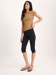 The Set 4 Pack Slim Fit Slinky Rib T-Shirts Navy/Ochre/Mustard/Cream - Image 3 of 12