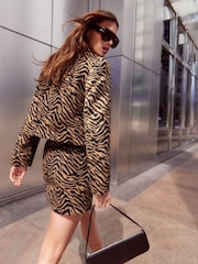 Lipsy Animal Print Mini Skirt - Image 5 of 5