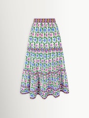 Pink City Prints Lapis Meadow Fleur Skirt - Image 1 of 1