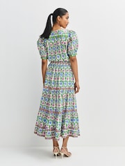 Pink City Prints Folk Border Fleur Skirt - Image 2 of 10
