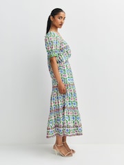 Pink City Prints Folk Border Fleur Skirt - Image 3 of 10