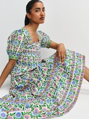 Pink City Prints Folk Border Fleur Skirt - Image 5 of 10