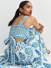 Pink City Prints Lapis Meadow Immy Top - Image 6 of 11