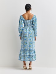 Pink City Prints Sapphire Border Margarita Dress - Image 2 of 9