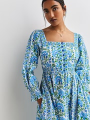 Pink City Prints Sapphire Border Margarita Dress - Image 5 of 9