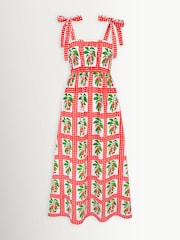 Pink City Prints Red Immy Dress - Image 1 of 1