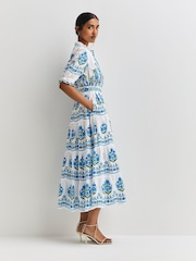Pink City Prints Cherry Picnic Immy Dress - Image 4 of 8