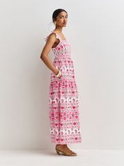 Pink City Prints Rose Folk Lucia Dress - Image 3 of 9