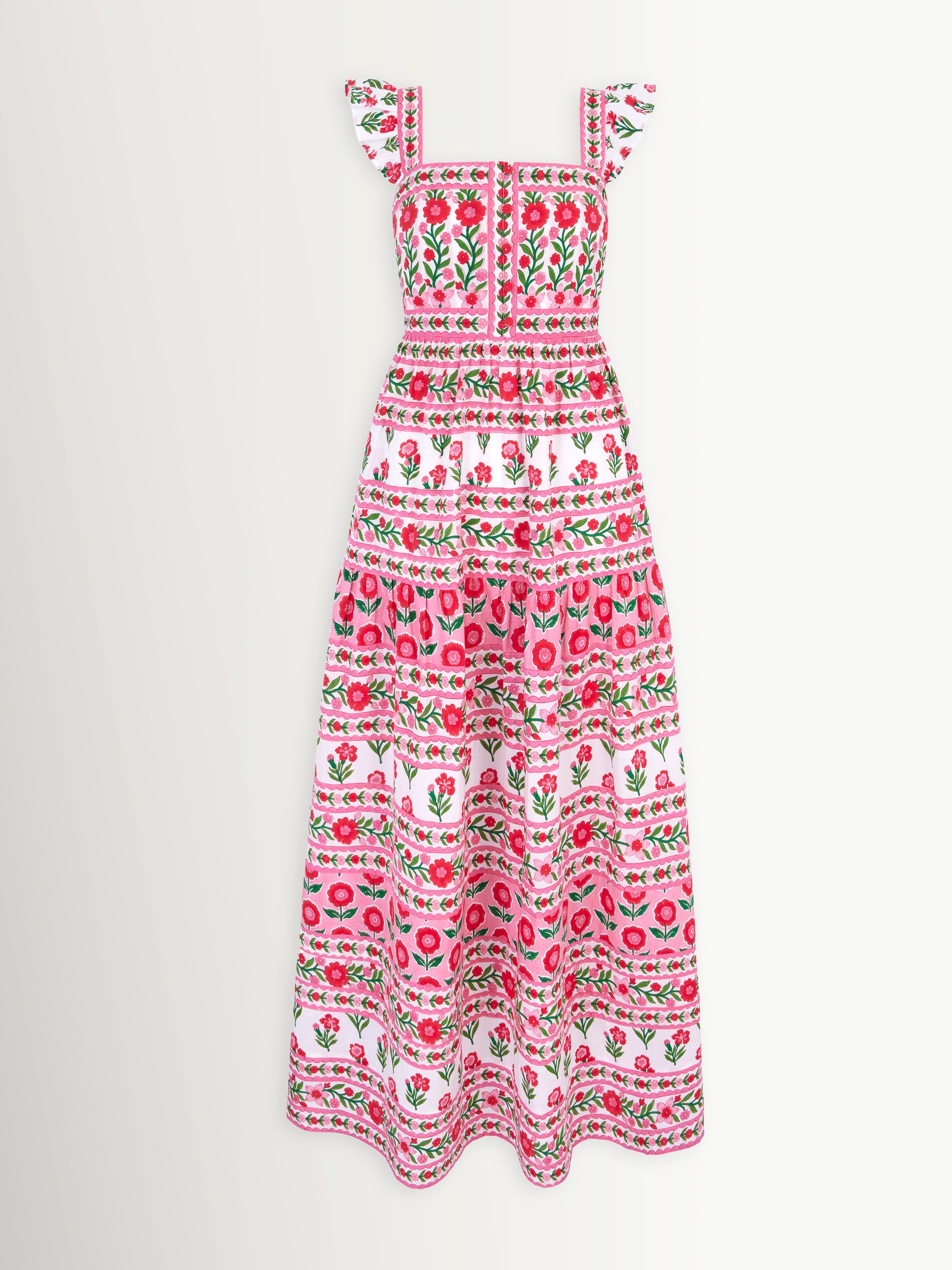 Buy Pink City Prints Rose Folk Lucia Dress from Next USA