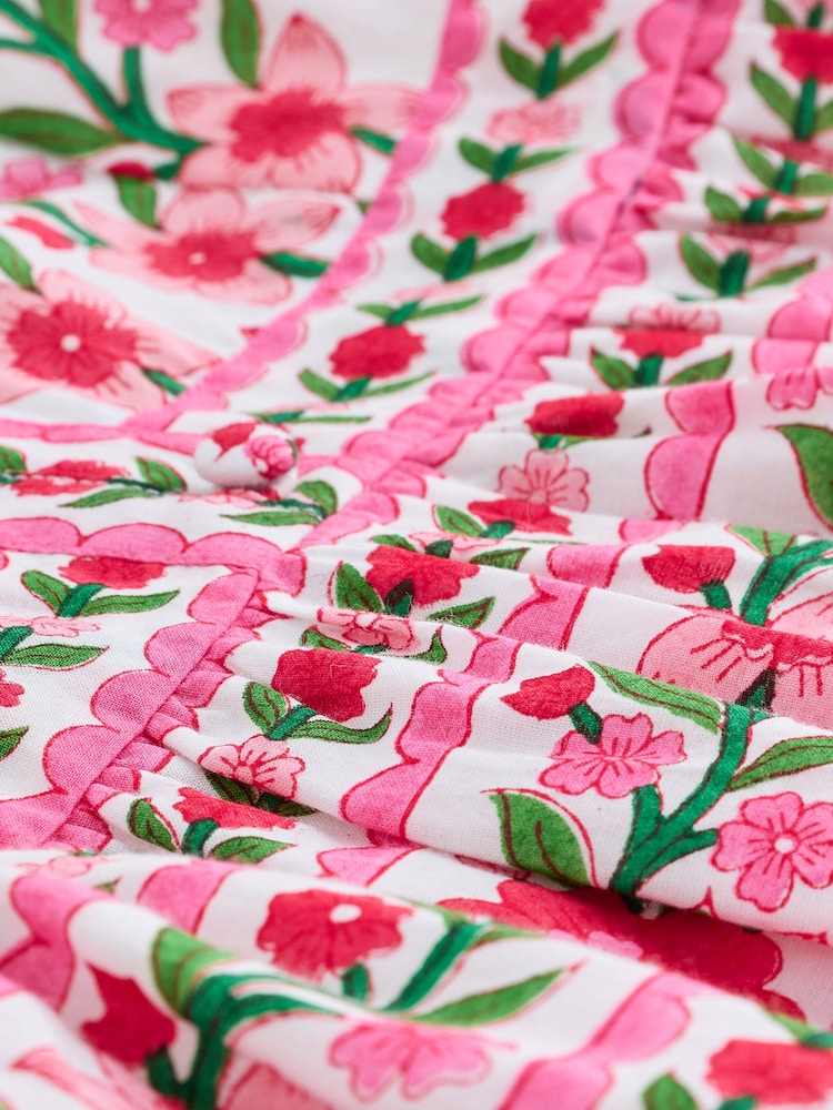 Pink City Prints Rose Folk Lucia Dress - Image 9 of 9
