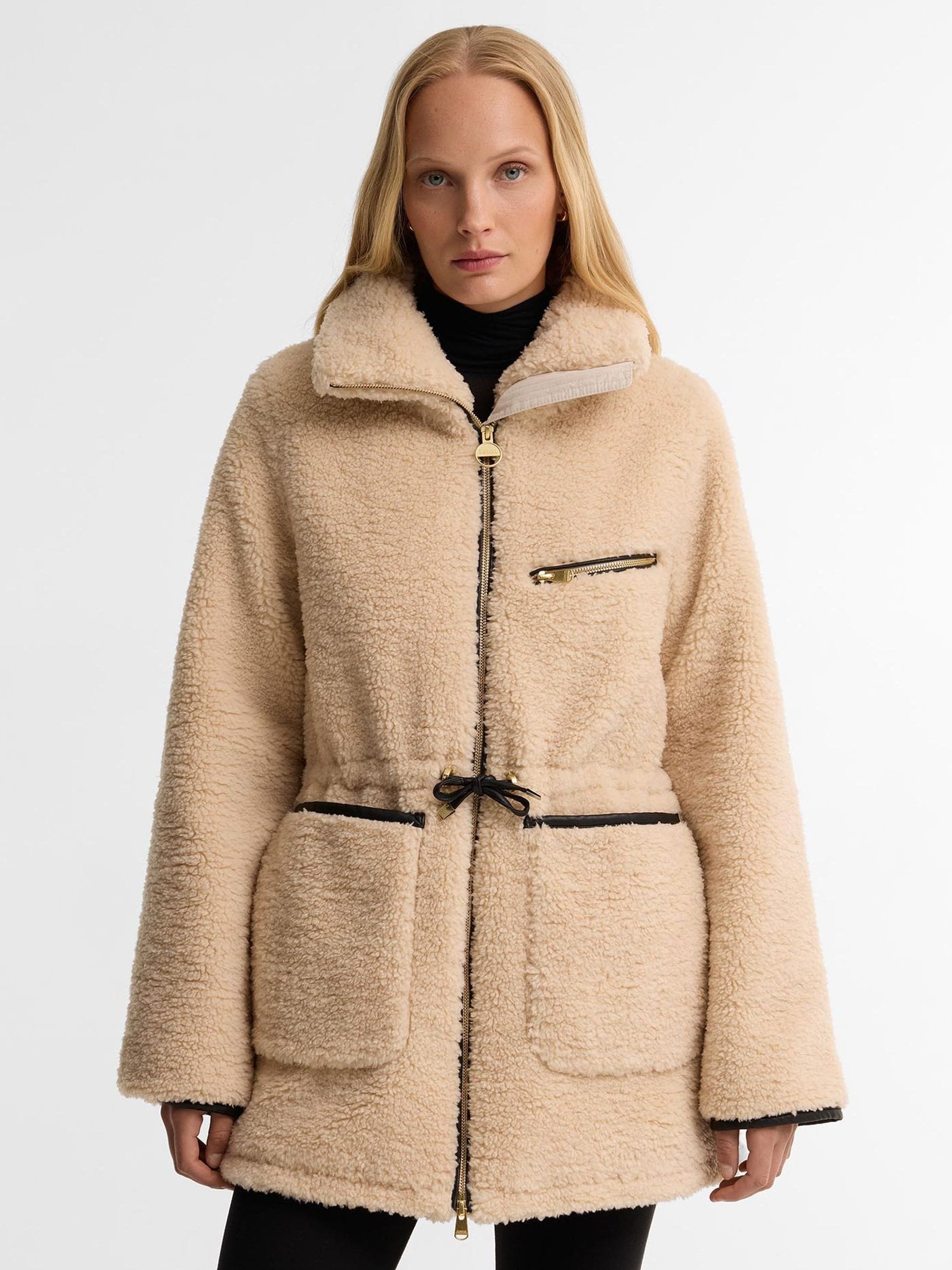 Barbour International Women's Brown Kemora Fleece Casual Jacket
