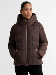 Barbour International Brown Brantley Puffer Jacket - Image 1 of 7