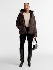 Barbour International Brown Brantley Puffer Jacket - Image 2 of 7