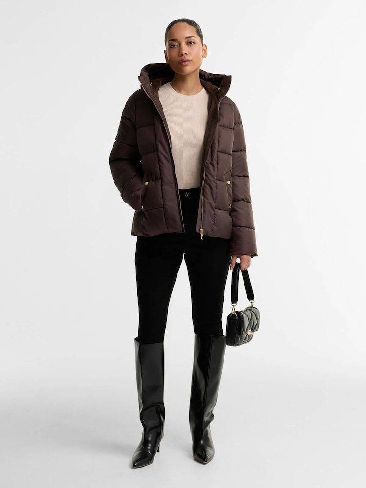Barbour International Brown Brantley Puffer Jacket - Image 2 of 7 Barbour International Brown Brantley Puffer Jacket - Image 2 of 7