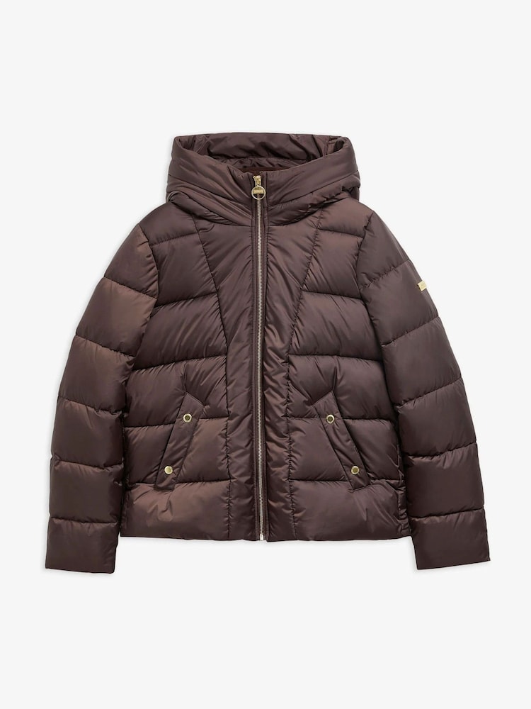 Barbour International Brown Brantley Puffer Jacket - Image 7 of 7 Barbour International Brown Brantley Puffer Jacket - Image 7 of 7