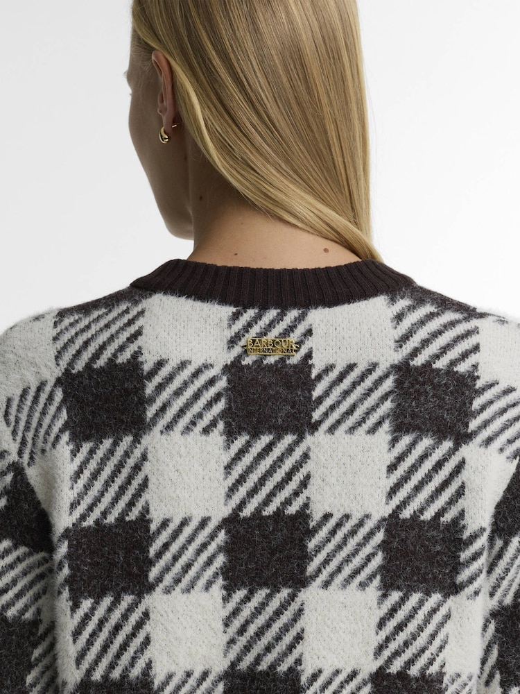 Barbour International Brown Halina Knitted Cardigan - Image 5 of 5 Barbour International Brown Halina Knitted Cardigan - Image 5 of 5