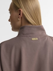 Barbour International Brown Kemora Half Zip Sweatshirt - Image 5 of 5