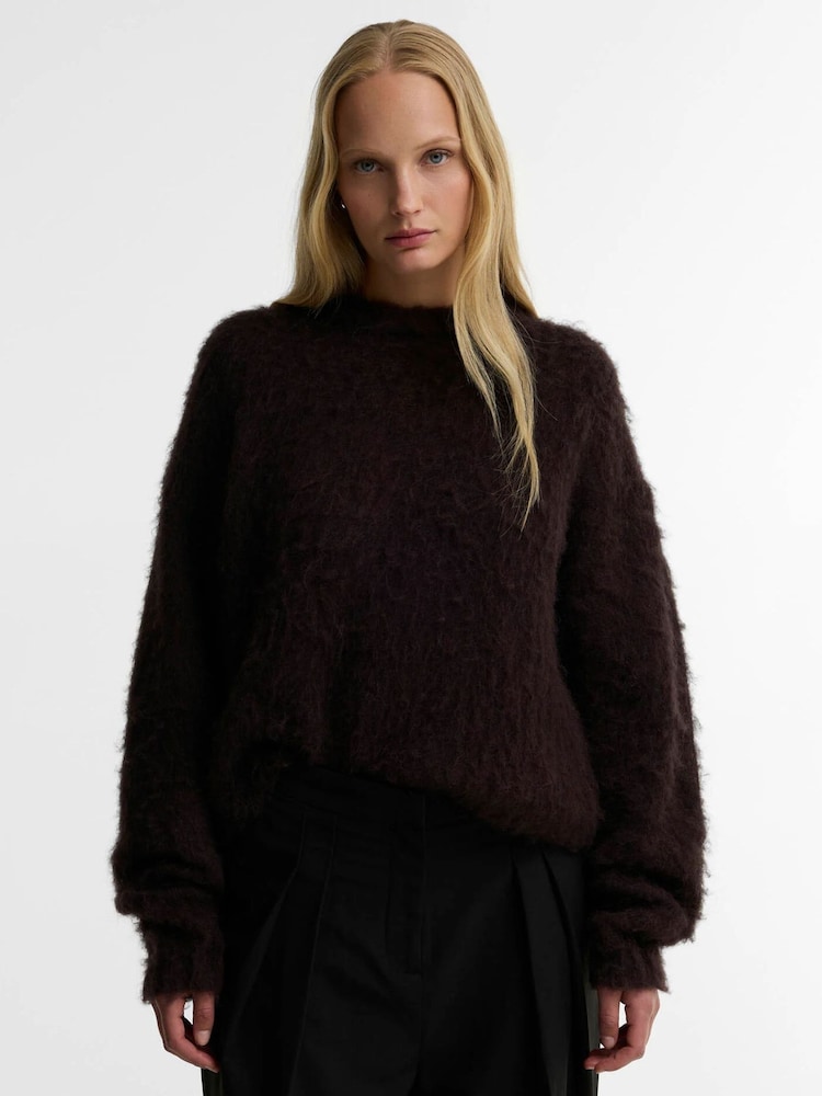 Barbour International Brown Gea Knitted Jumper - Image 1 of 6