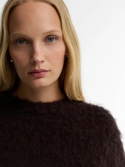 Barbour International Brown Gea Knitted Jumper - Image 4 of 6