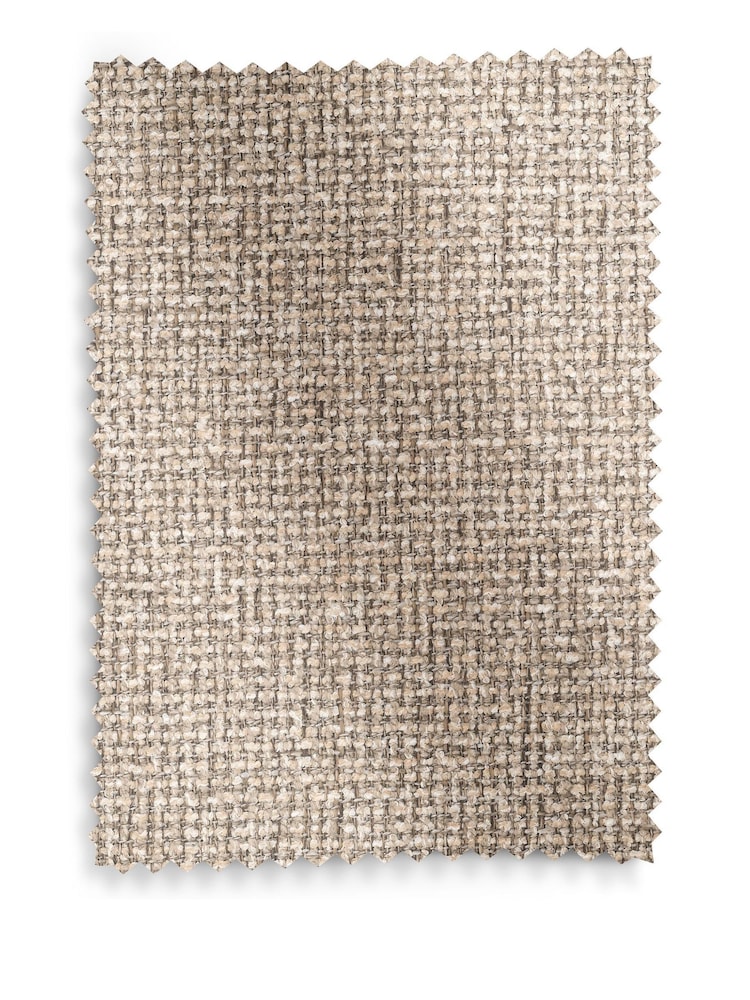 Textured Boucle Weave Mid Natural Mid Wood Leg Aven Dining Chair - Image 9 of 9
