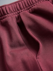 The Set 2 Pack Fold Over Waistband Joggers Berry/Grey Marl - Image 10 of 11