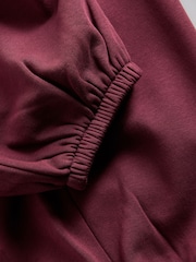 The Set 2 Pack Fold Over Waistband Joggers Berry/Grey Marl - Image 11 of 11