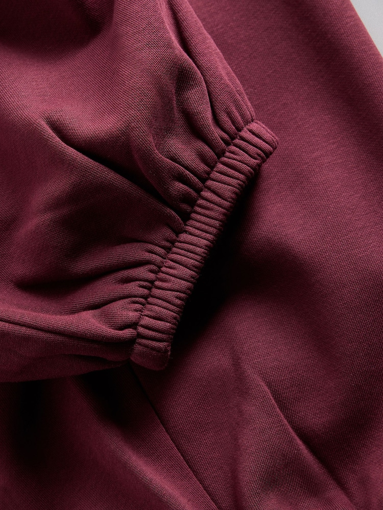 The Set 2 Pack Fold Over Waistband Joggers Berry/Grey Marl - Image 11 of 11 The Set 2 Pack Fold Over Waistband Joggers Berry/Grey Marl - Image 11 of 11