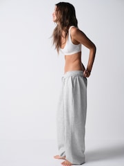 The Set 2 Pack Fold Over Waistband Joggers Berry/Grey Marl - Image 3 of 11