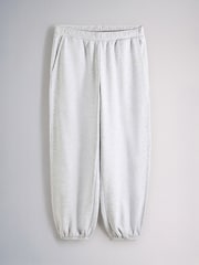The Set 2 Pack Fold Over Waistband Joggers Berry/Grey Marl - Image 9 of 11