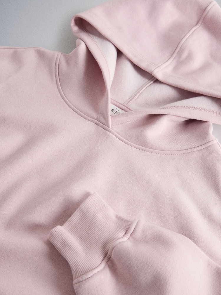 The Set 2 Pack Sweat Hoodie Pink/Grey Marl - Image 5 of 5