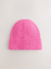 Fluro Pink Cosy Beanie Hat (1-16yrs) - Image 1 of 3