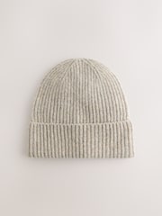 Oat / Grey Cosy Beanie Hat (1-16yrs) - Image 1 of 3