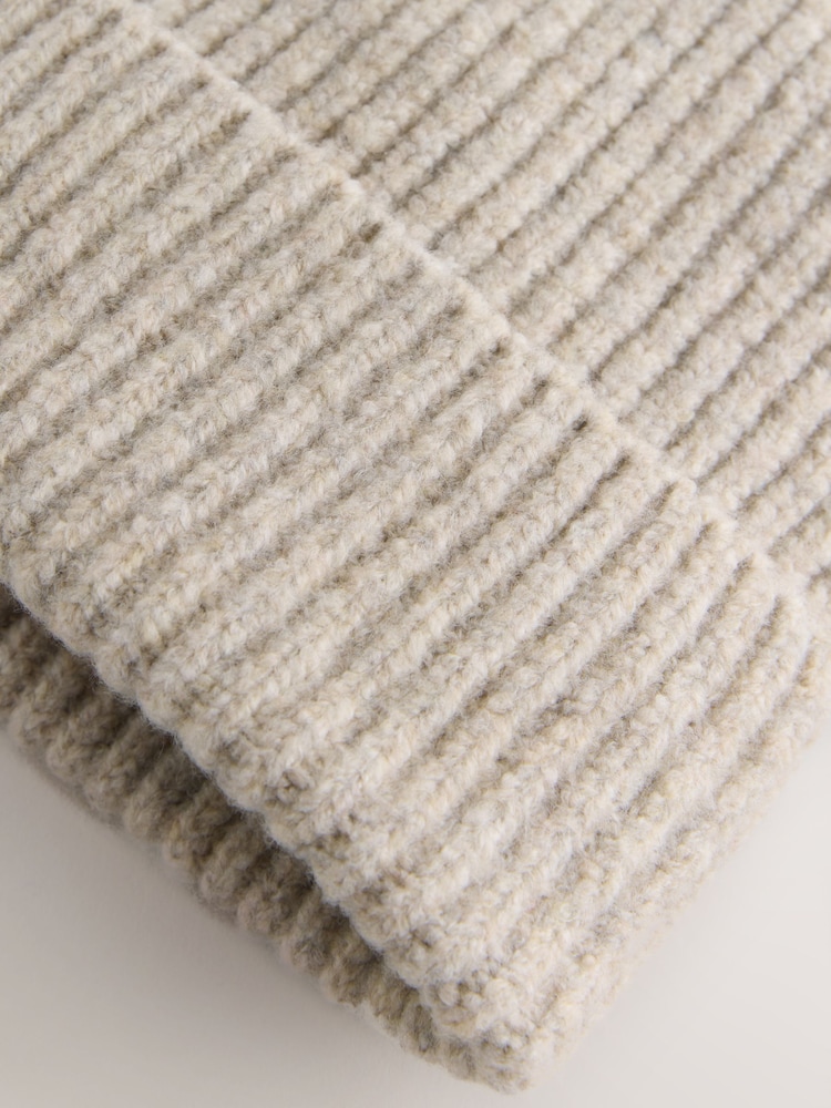 Oat / Grey Cosy Beanie Hat (1-16yrs) - Image 3 of 3