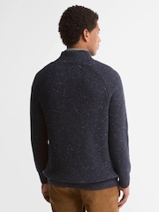 Barbour® Blue Essentials Fleck Jumper - Image 2 of 4
