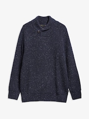 Barbour® Blue Essentials Fleck Jumper - Image 4 of 4