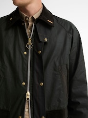 Barbour Green Icons Patch Bedale Wax Jacket - Image 4 of 9