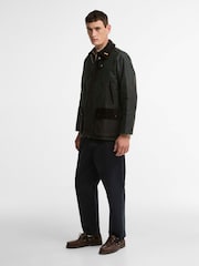 Barbour Green Icons Patch Bedale Wax Jacket - Image 5 of 9