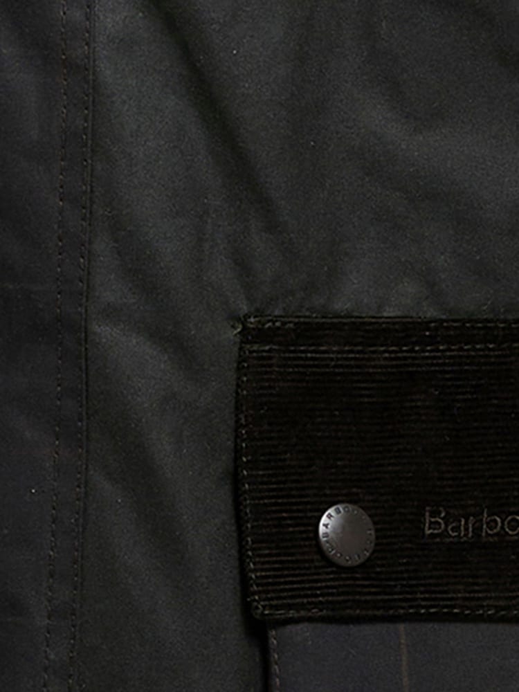 Barbour Green Icons Patch Bedale Wax Jacket - Image 9 of 9 Barbour Green Icons Patch Bedale Wax Jacket - Image 9 of 9