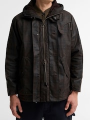 Barbour® Re-Engineered Tartan Keiss Wax Parka Jacket - Bild 3 von 7